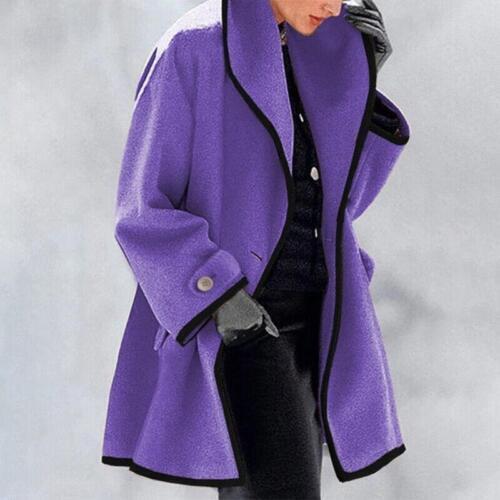 Elegante Wollen Jas | Dames lange jas van premium wol met luxe warmte