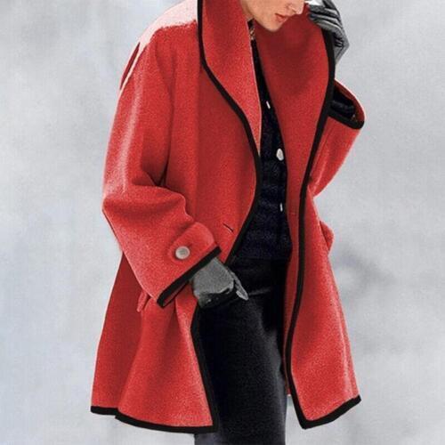 Elegante Wollen Jas | Dames lange jas van premium wol met luxe warmte
