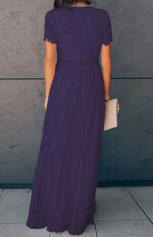 Marieke | Vrouwen Maxi Jurk met Kanten Detail – Elegant, Tijdloos en Chic