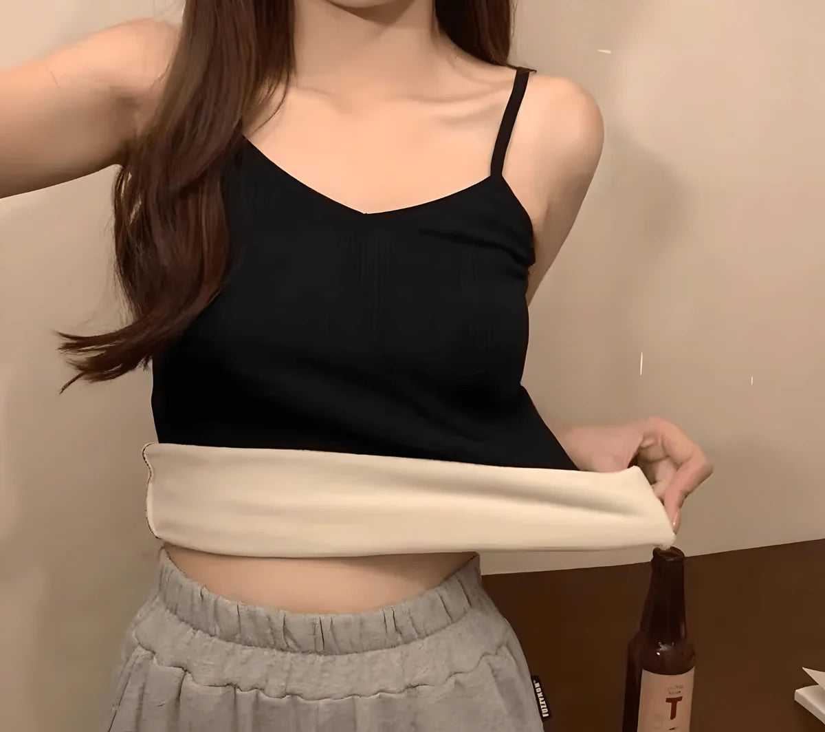 Zachte fleece top voor dames