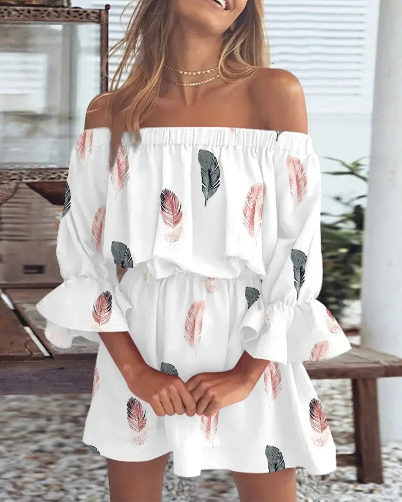 Zemira - Off Shoulder Mini Jurk