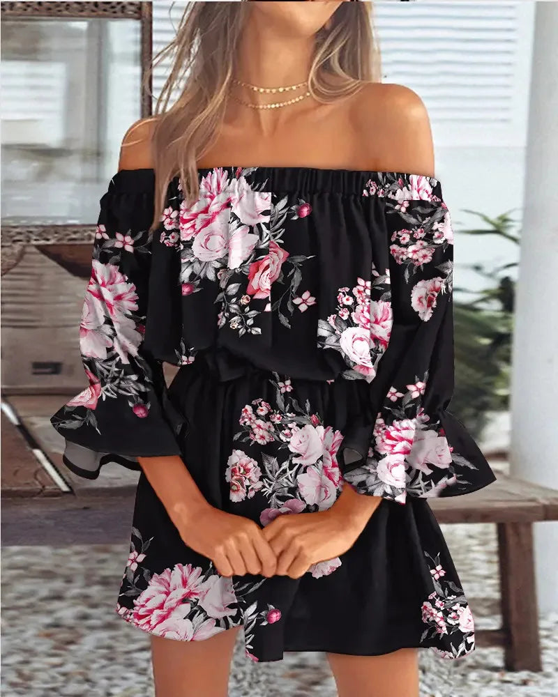 Zemira - Off Shoulder Mini Jurk