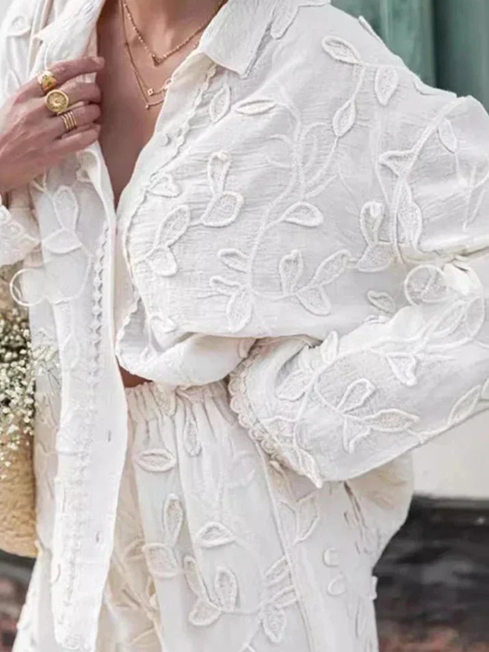 Zenzi - Geborduurde Tweedelige Set