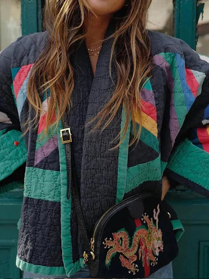 Zeline - Retro Gewatteerde Oversized Jas