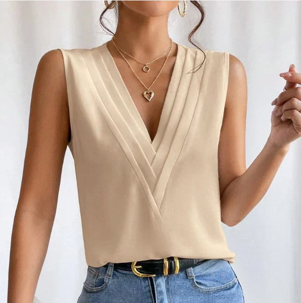 Zoey - Stijlvolle Mouwloze Blouse