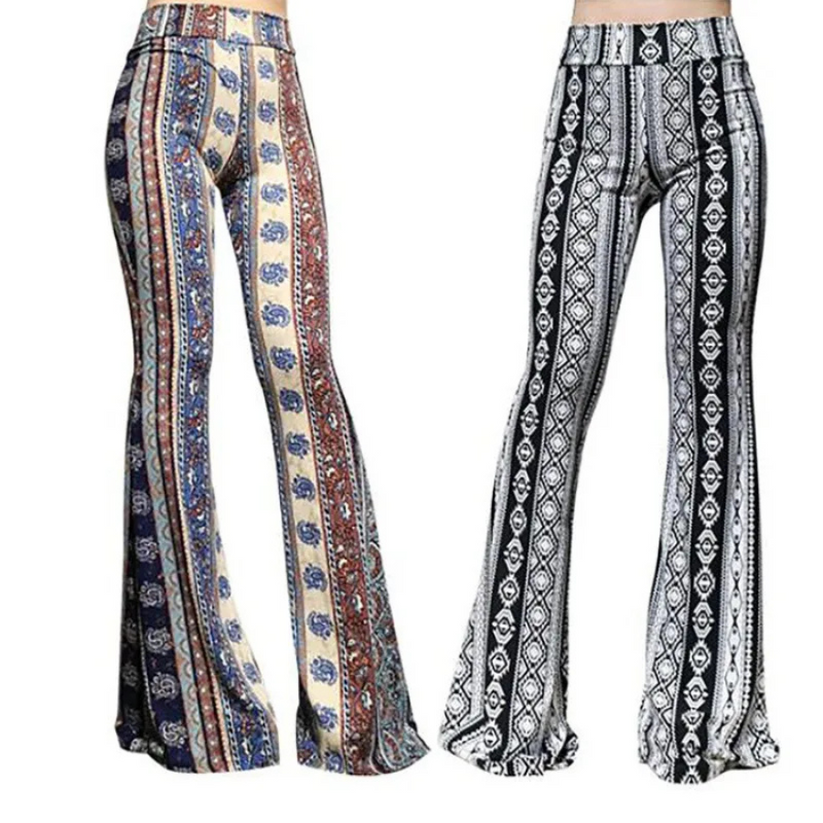 Zoey - Omkeerbare Taillebedrukte Uitlopende Broek Voor Dames