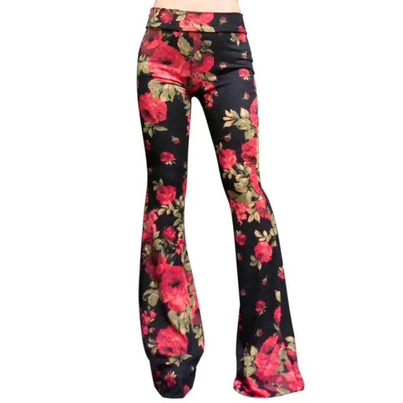 Zoey - Omkeerbare Taillebedrukte Uitlopende Broek Voor Dames