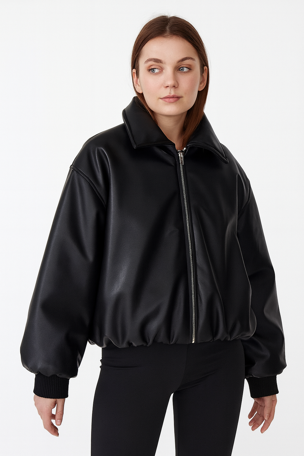 Bonita Jas | Dames Jas met Oversized Pasvorm en Vegan Leer