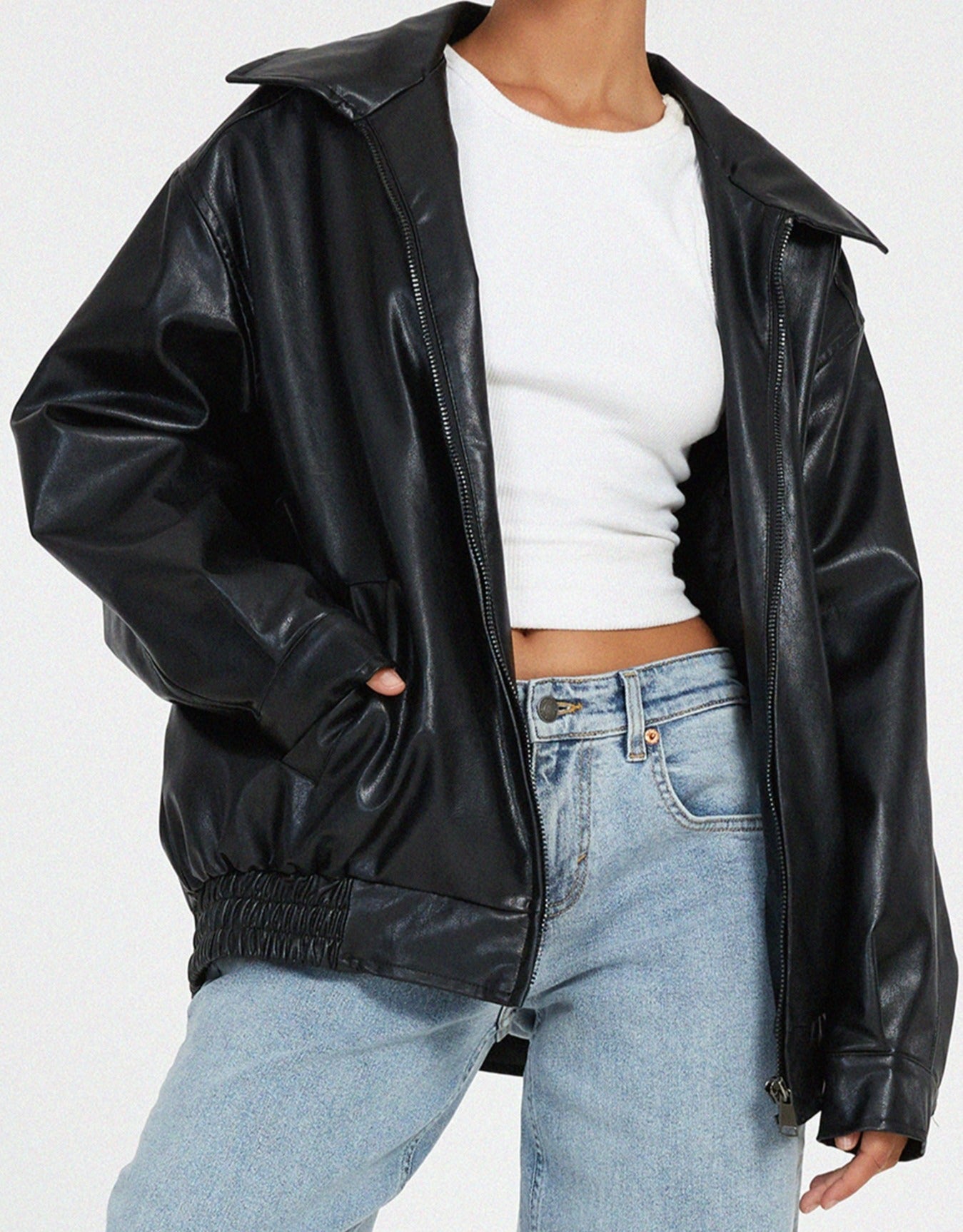 Dames Oversized Jas – Met Rits, Geschikt voor Lente en Herfst