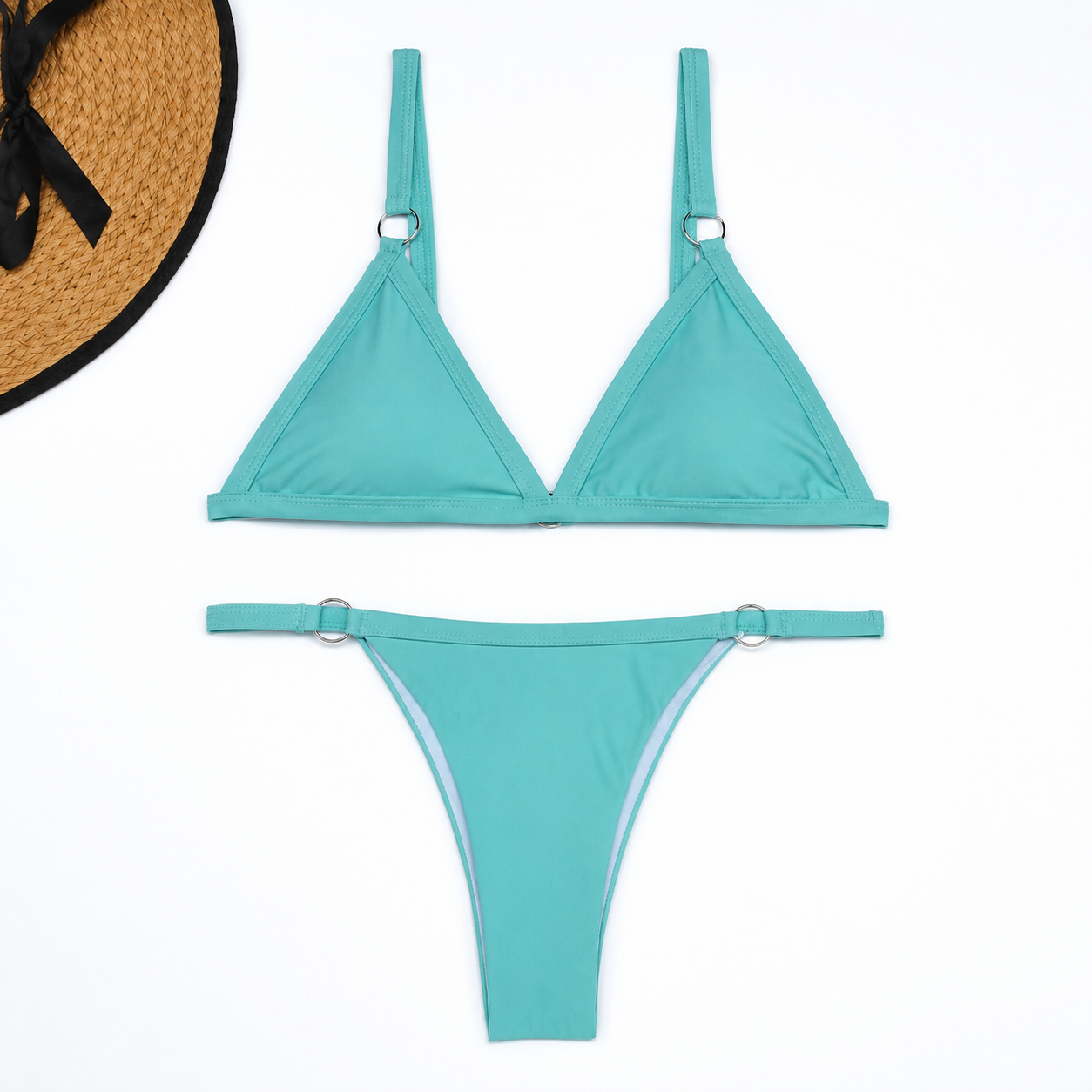 Gerdina | Dames Triangel Bikini Set met Verstelbare Bandjes – Tijdloze Chic