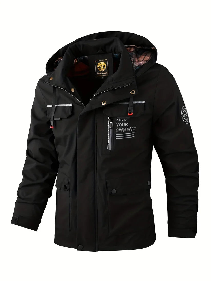 Heren Waterdichte Winterjas met Capuchon