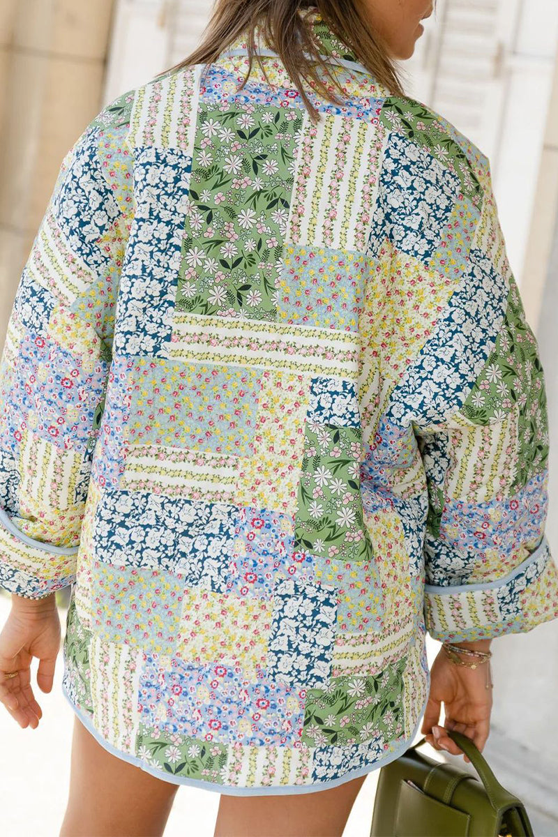 Renske | Casual Gebloemde Cardigan voor Dames met Lange Mouwen en Zakjes