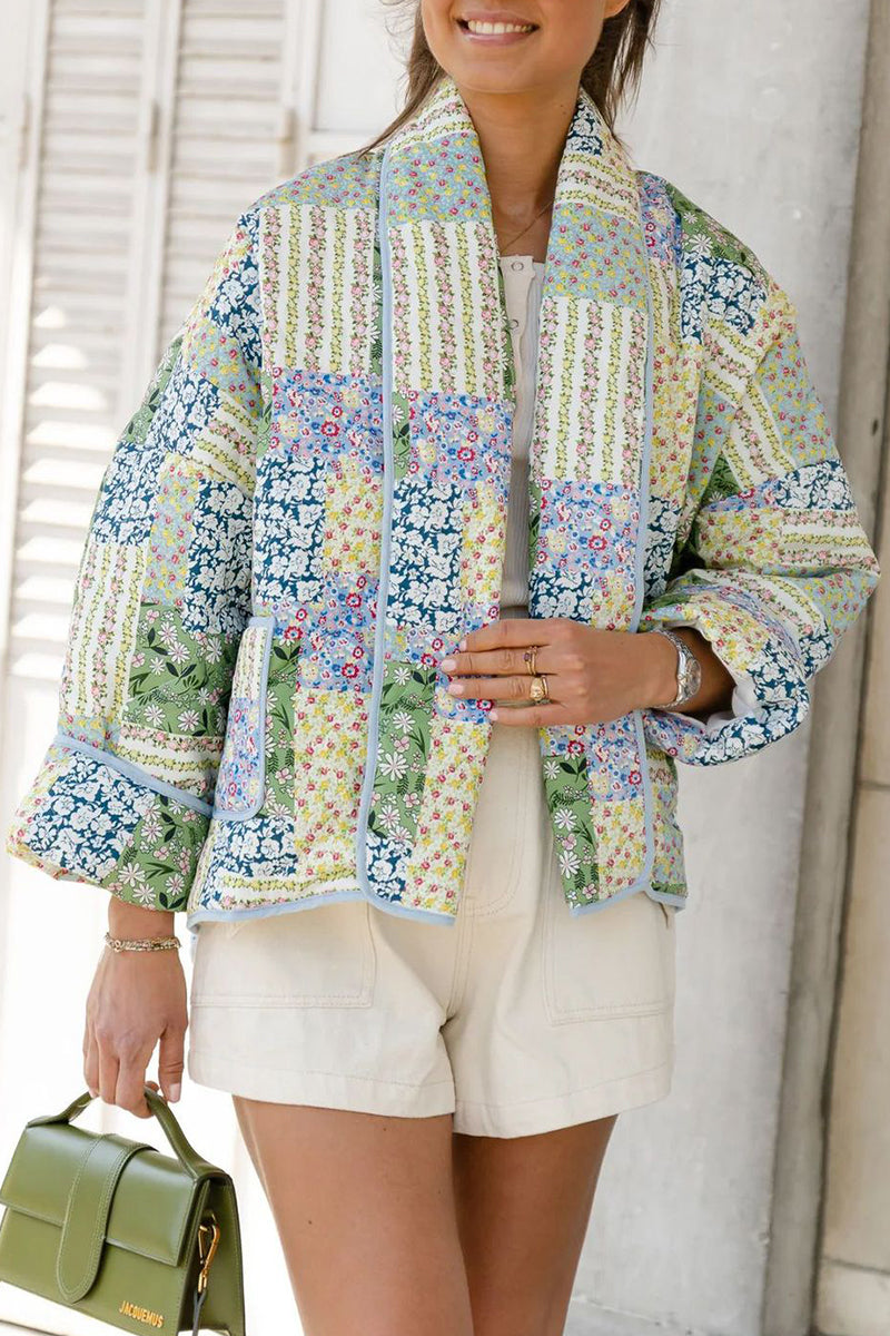Renske | Casual Gebloemde Cardigan voor Dames met Lange Mouwen en Zakjes