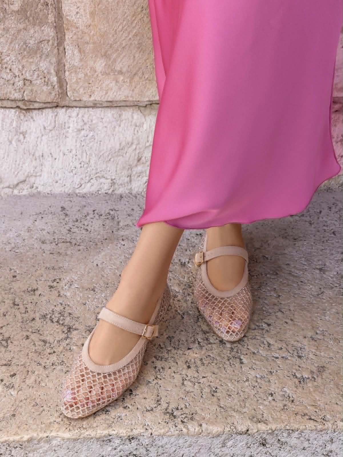 Dames Ballerina – Casual, Geschikt voor Lente en Zomer, Met Gespje en Comfortabele Pasvorm