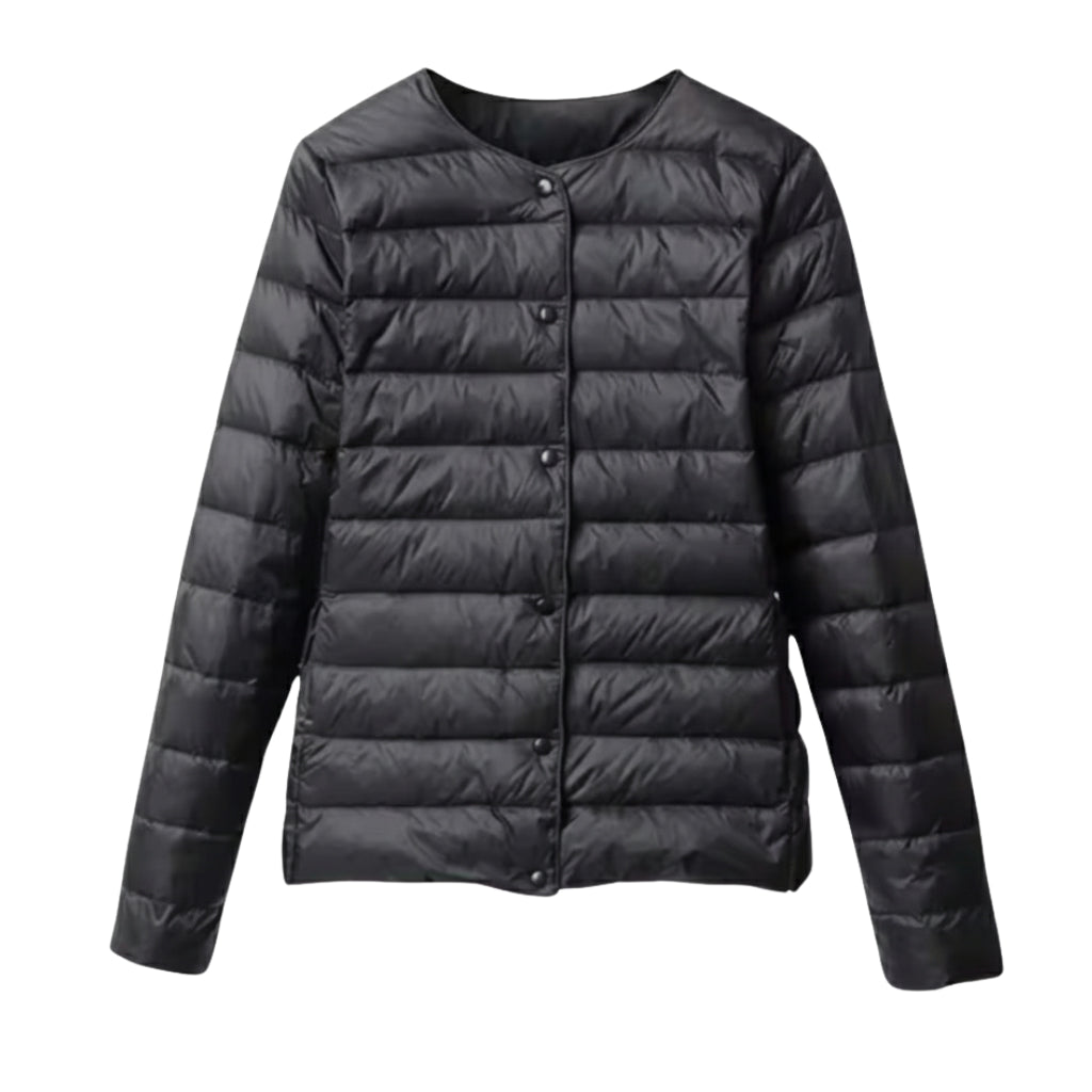Dames Gevoerde Puffer Jacket – Lichtgewicht, Casual voor Lente en Herfst