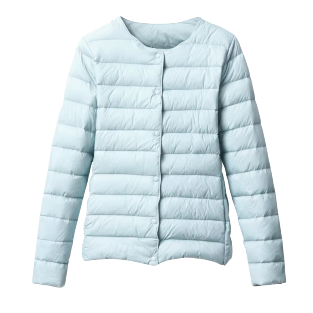 Dames Gevoerde Puffer Jacket – Lichtgewicht, Casual voor Lente en Herfst