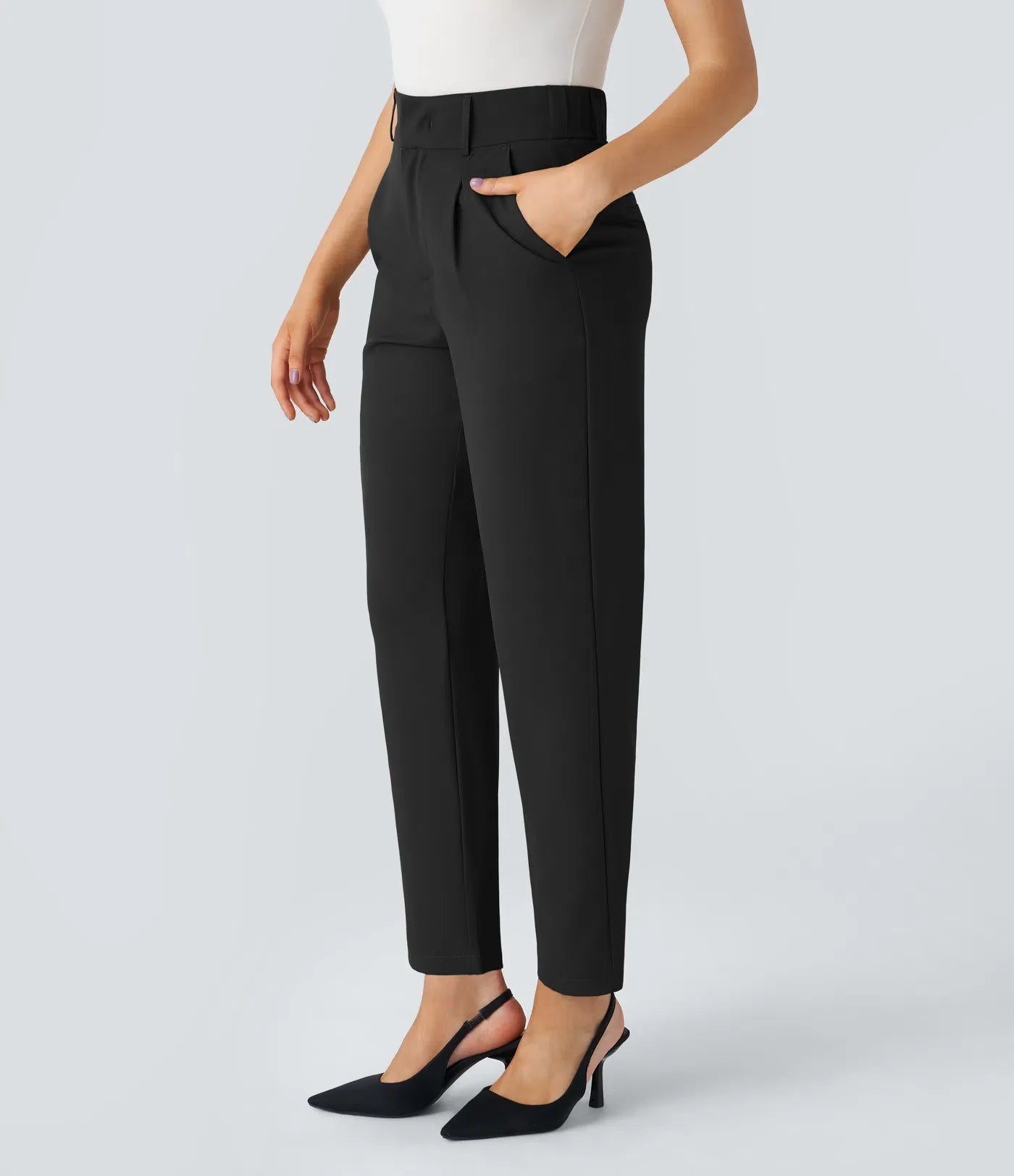 Hella Broek | Dames broek met hoge taille van zachte en elastische stof