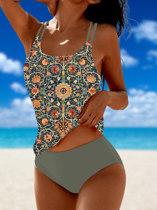 MM | Elegante, kleurrijke zomerzwemmode met print