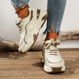 Dames Sneakers met Hoge Zool – Casual, Geschikt voor Dagelijks Gebruik, Met Verhoogde Zool
