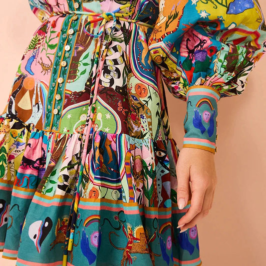 Johanna | Zomer Jurk met Print voor Dames