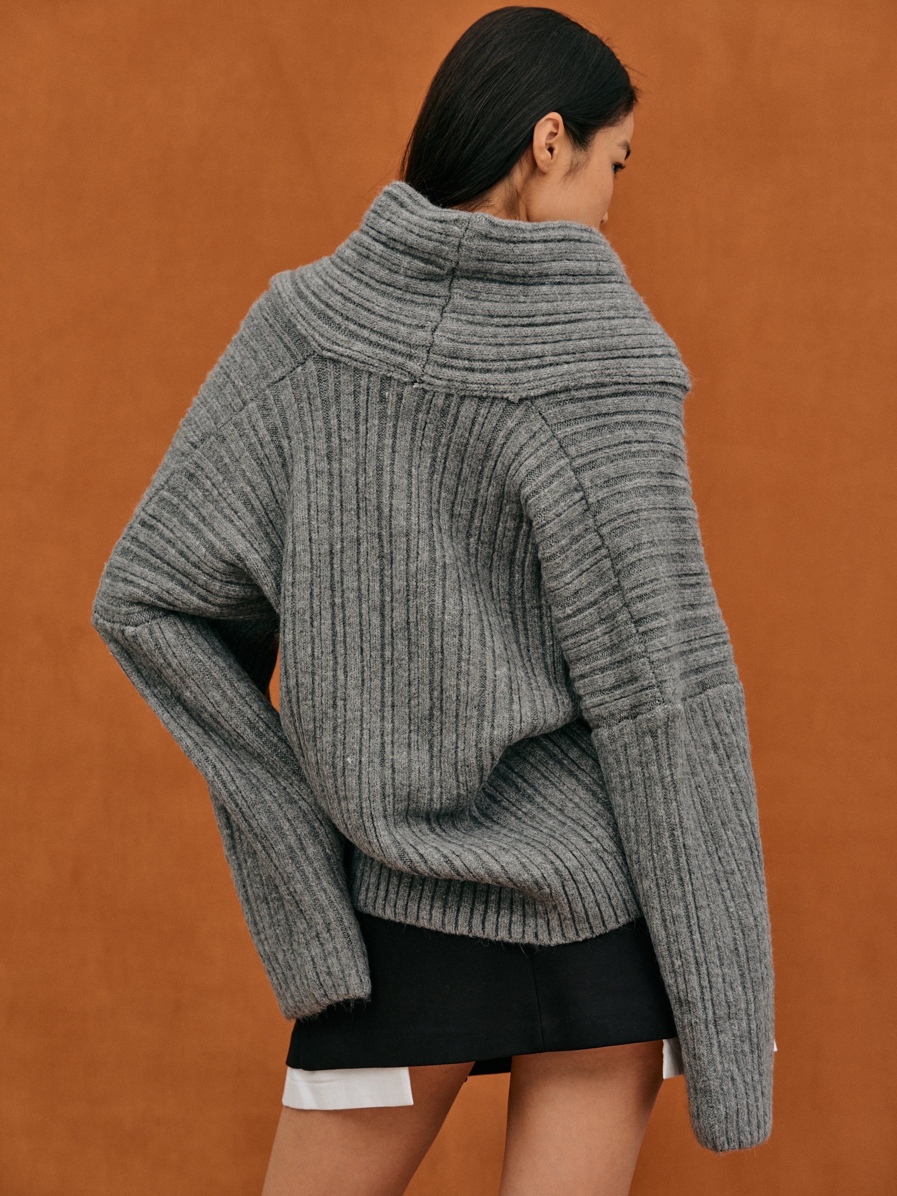 Oversized Wollen Trui | Dames Trui met Ademend Warmtecomfort en Klassiek Breipatroon