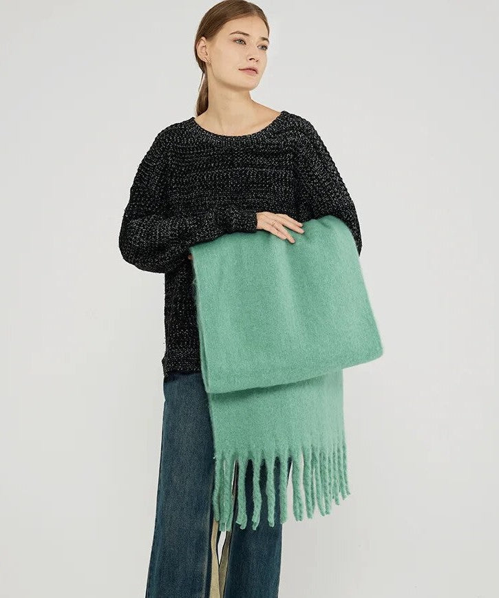 Silvy Pastel Sjaal | Dames Sjaal met Warme Zachte Stof en Elegante Pasteltinten