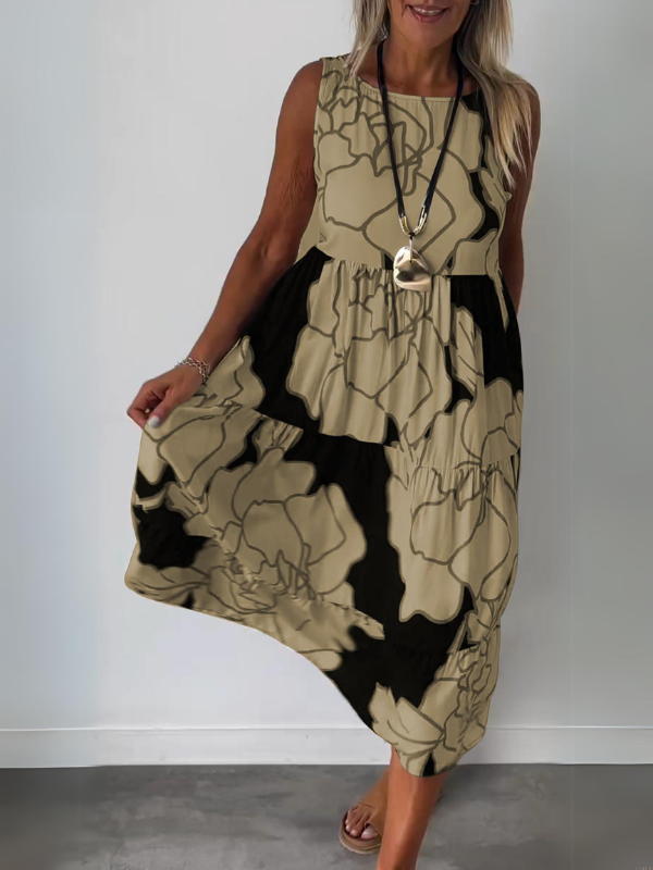 Ineke | Dames off‑shoulder jurk met print – casual chic look