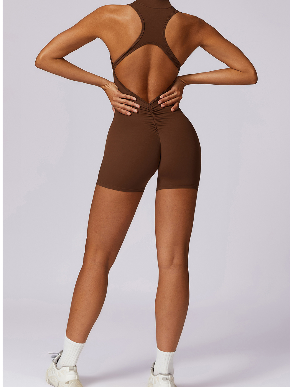 Fenna | Shaping Yoga Fitness Jumpsuit – Dames Naadloze Jumpsuit met Ondersteuning en Shaping Effect