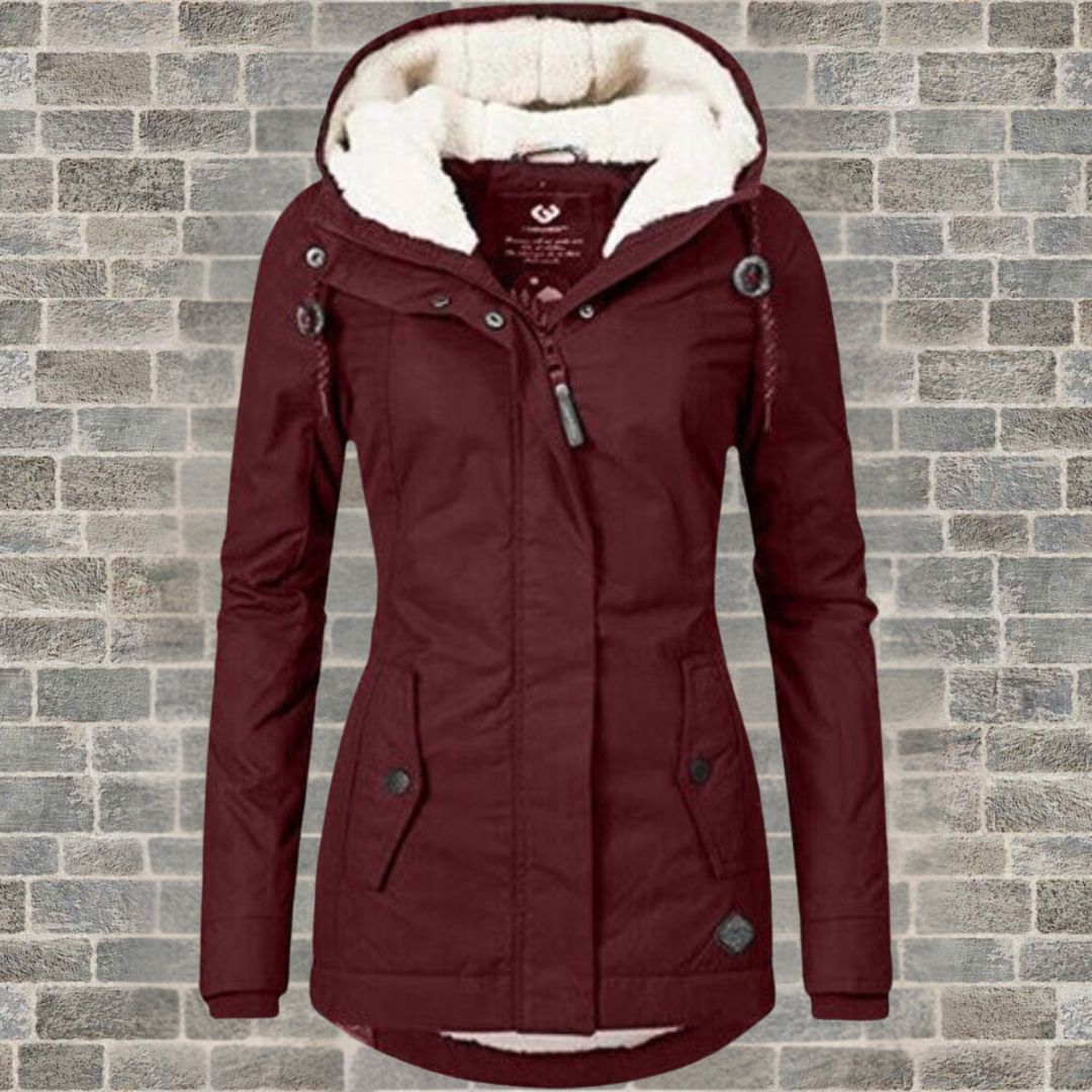 Anne Dames Winterjas met Capuchon, Warm en Waterdicht