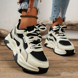 Dames Sneakers met Hoge Zool – Casual, Geschikt voor Dagelijks Gebruik, Met Verhoogde Zool