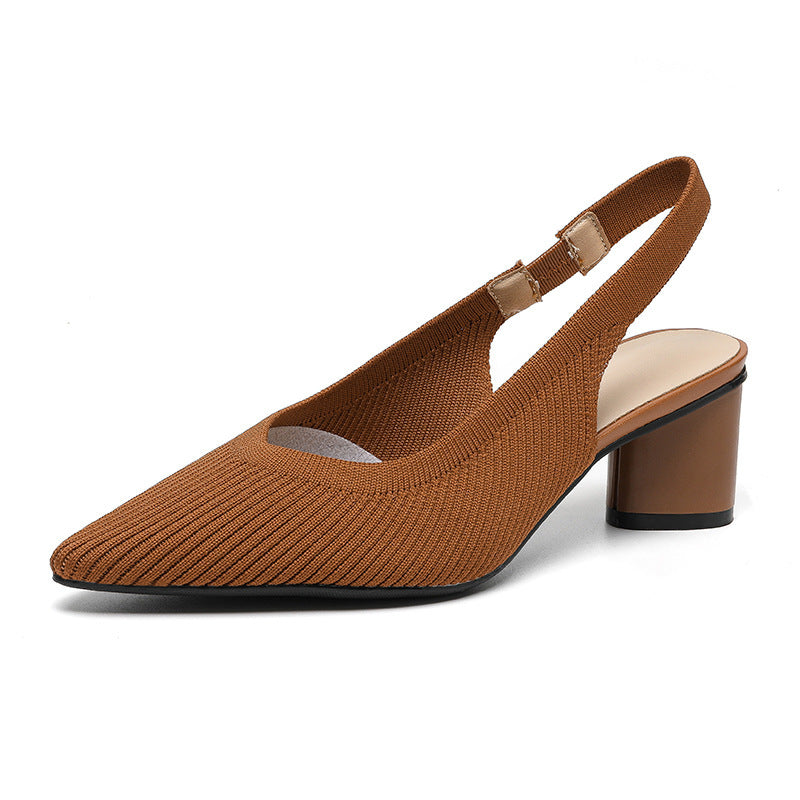 Slingback Hakken | Dames pumps met puntige neus en lage blokhak – elegant &amp; comfortabel