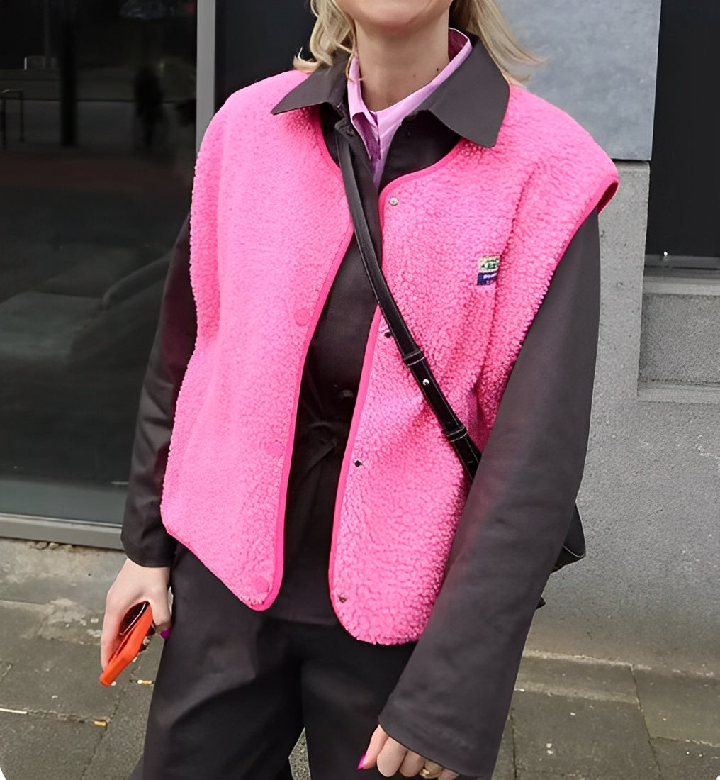 Amila - Geweven Gilet Vest voor Dames