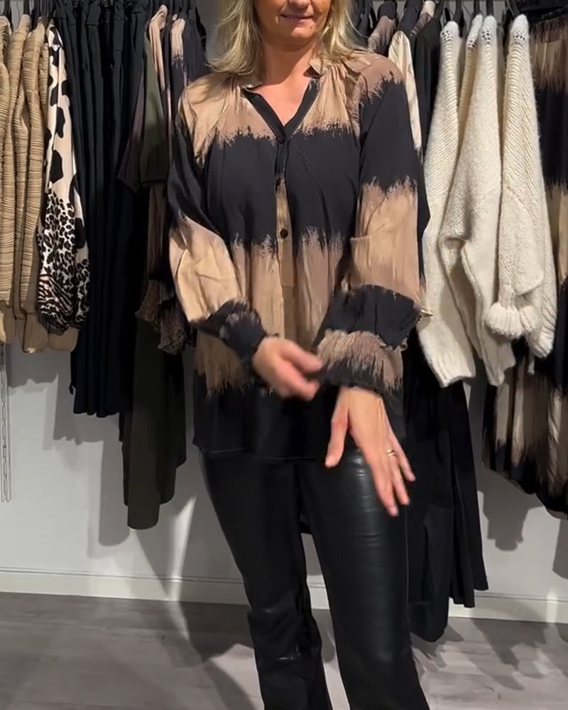 Dames Getailleerde Blouse – Met Knopen, Geschikt voor Werk en Dagelijks Gebruik