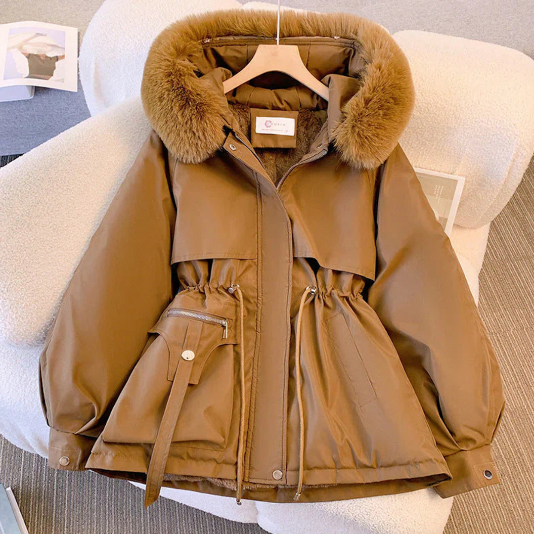 Dames Winterjas met Bontkraag – Warme Casual Outdoor Jas voor Koude Dagen