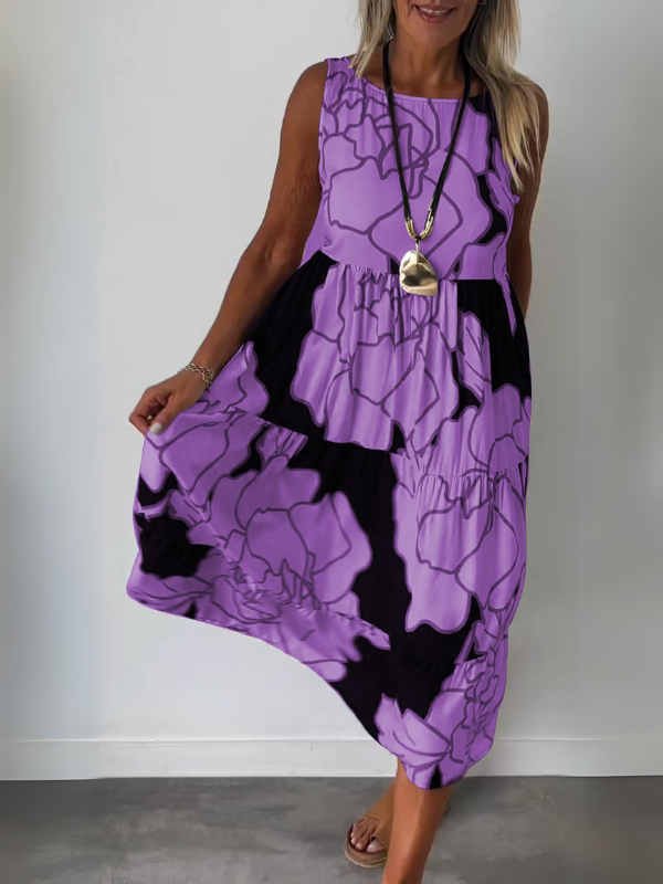 Ineke | Dames off‑shoulder jurk met print – casual chic look