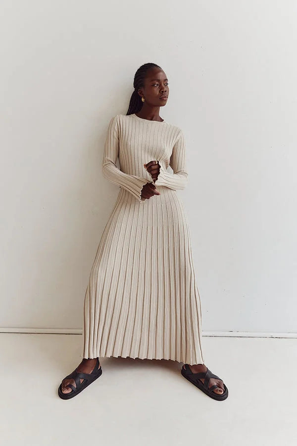 Maria jurk dames | Luxe aansluitende jurk met stretch en flatterende pasvorm
