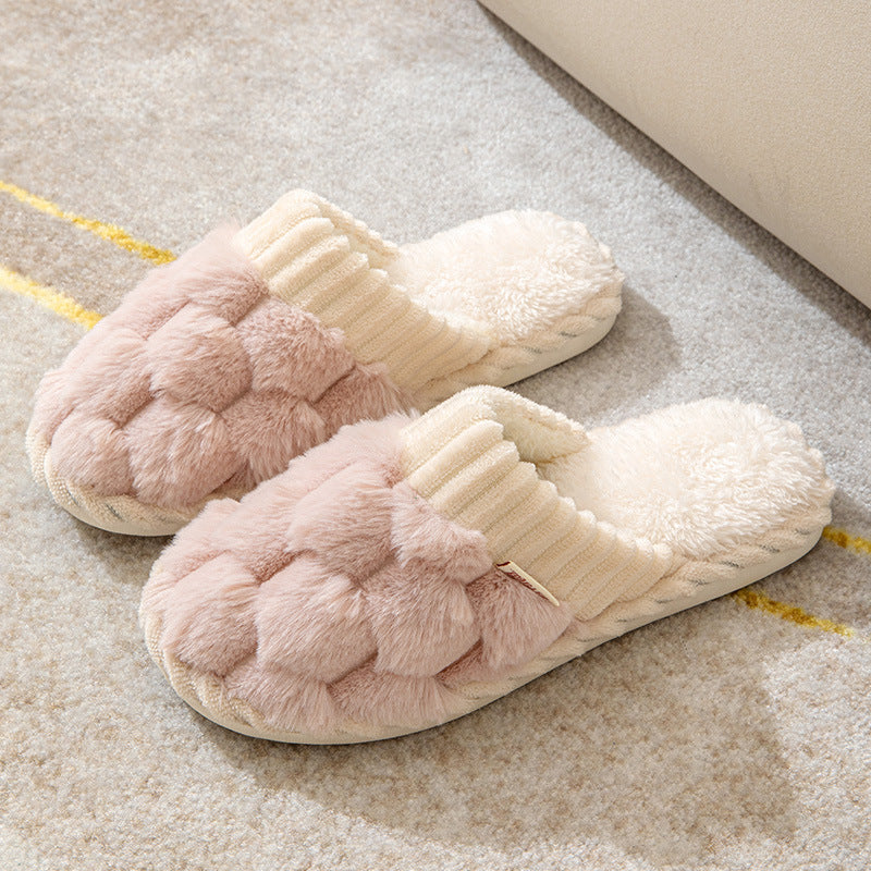 Nova Cozy Slippers | Dames pluche pantoffels met antislip zool en verdikte isolatie