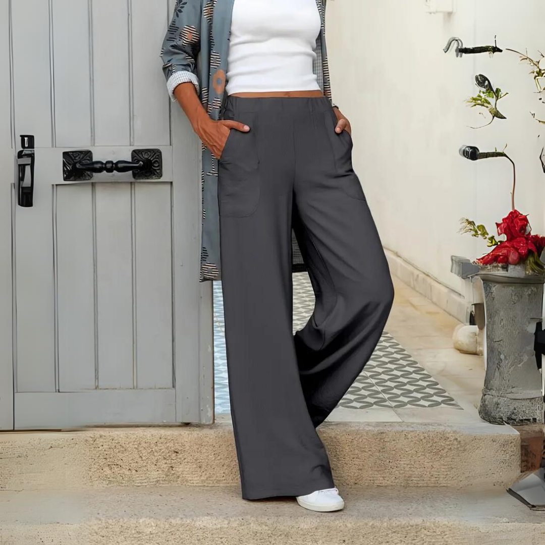 Hanneke | Dames High-Waisted Broek – Relaxed Tailoring met Comfort