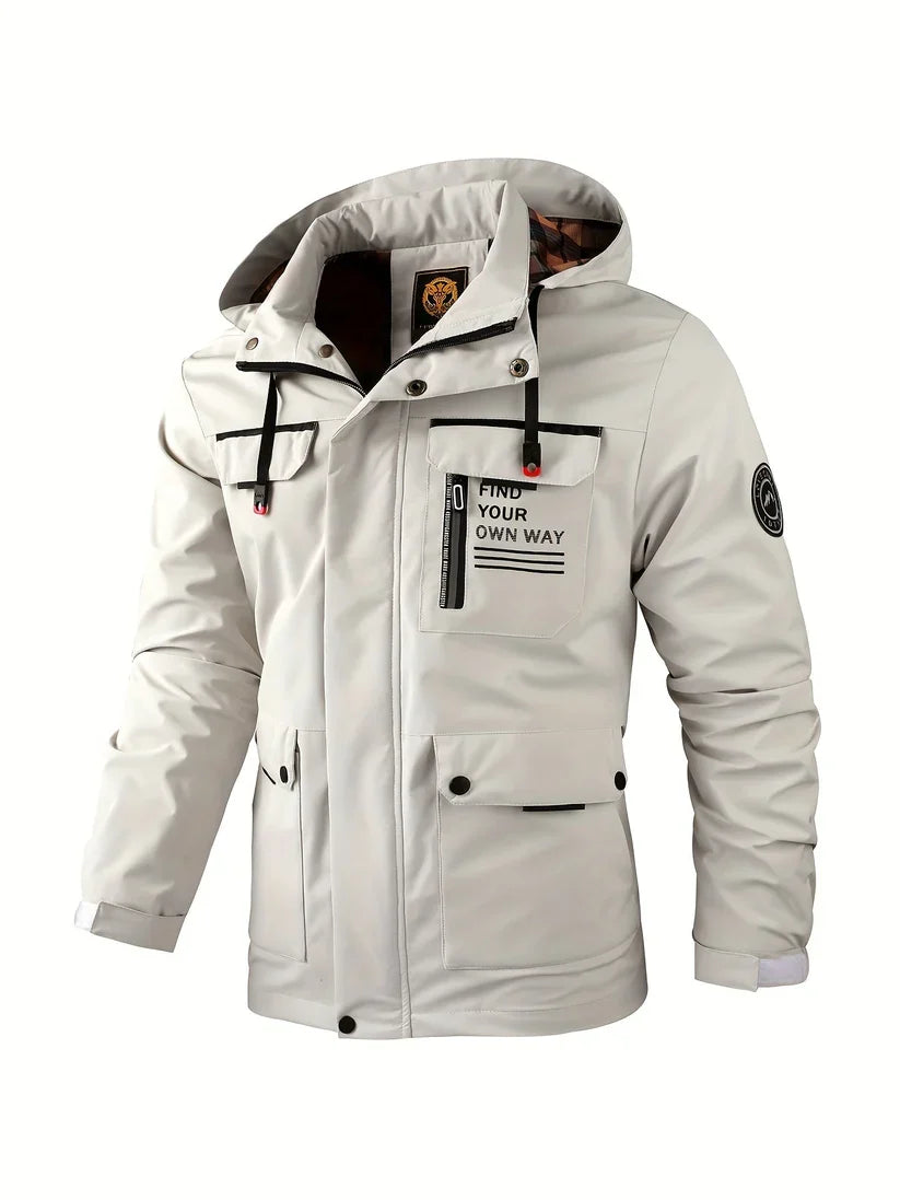Heren Waterdichte Winterjas met Capuchon