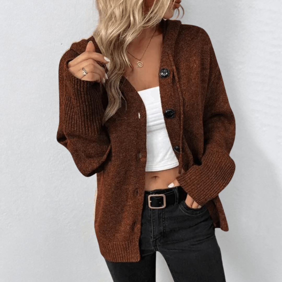 Dames Gebreid Vest met Knoopsluiting – Warm Cardigan voor Herfst en Winter
