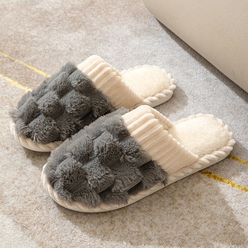 Nova Cozy Slippers | Dames pluche pantoffels met antislip zool en verdikte isolatie