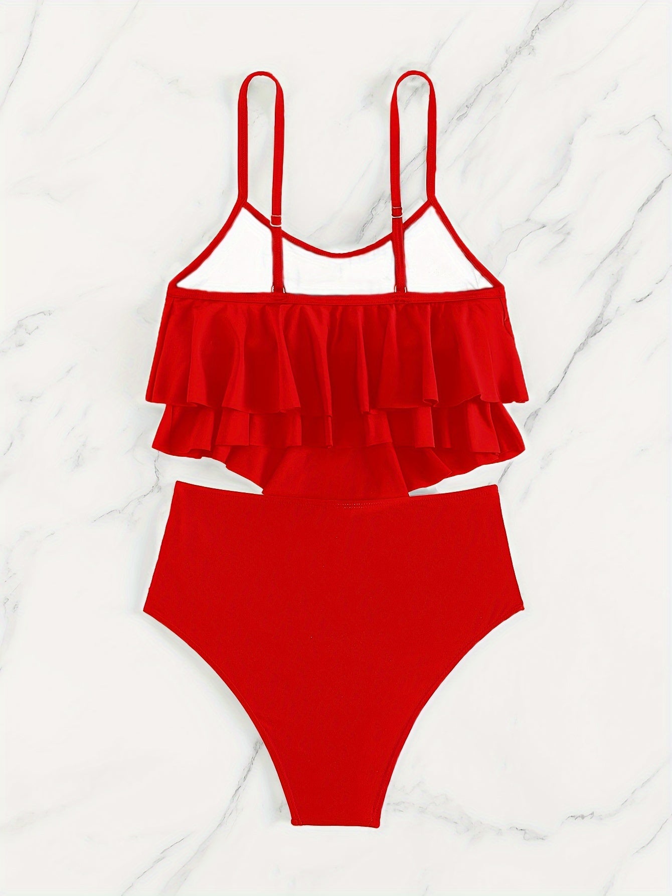 Gerimpelde gelaagde bikini voor dames