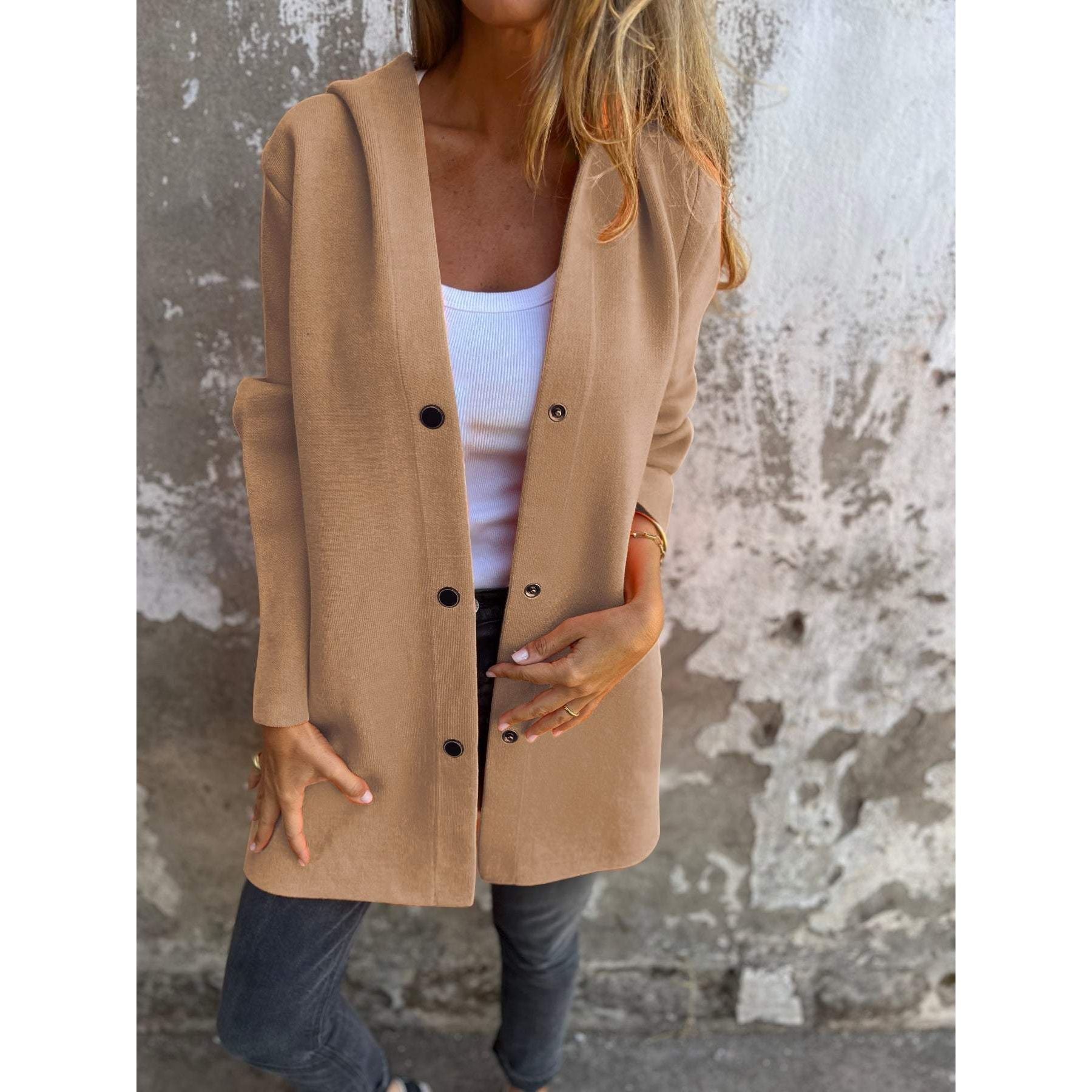 Herfstjas | Dames tussen jas met strakke lijnen en tijdloos design