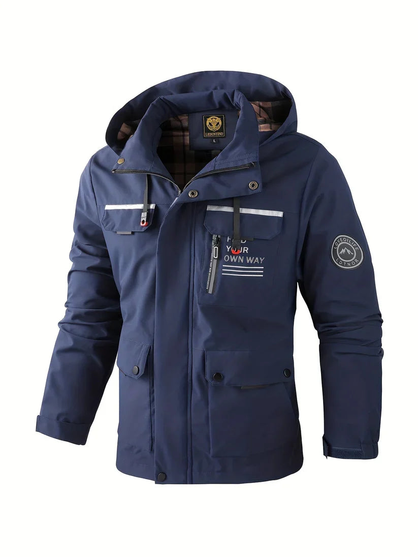 Heren Waterdichte Winterjas met Capuchon