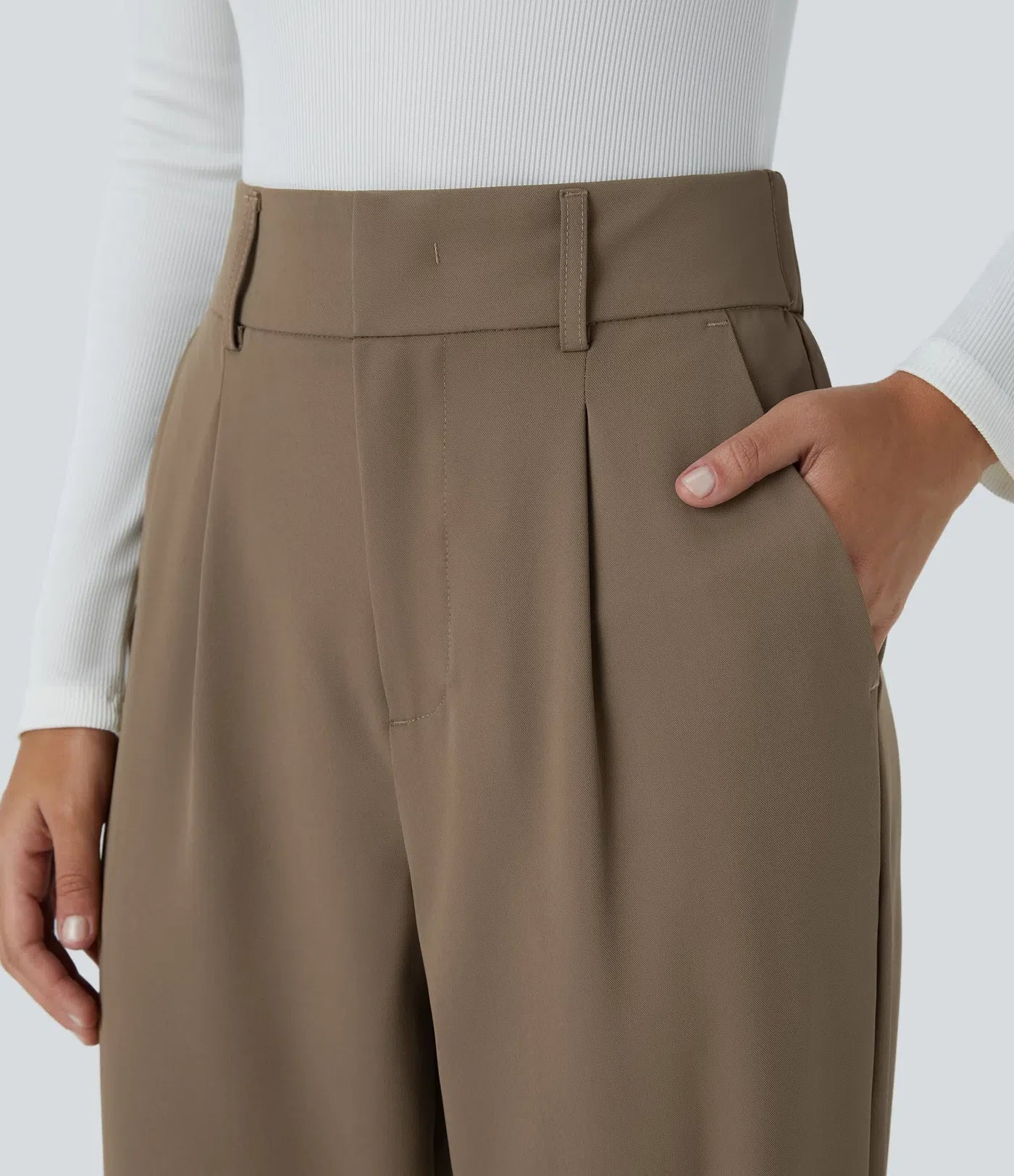 Hella Broek | Dames broek met hoge taille van zachte en elastische stof