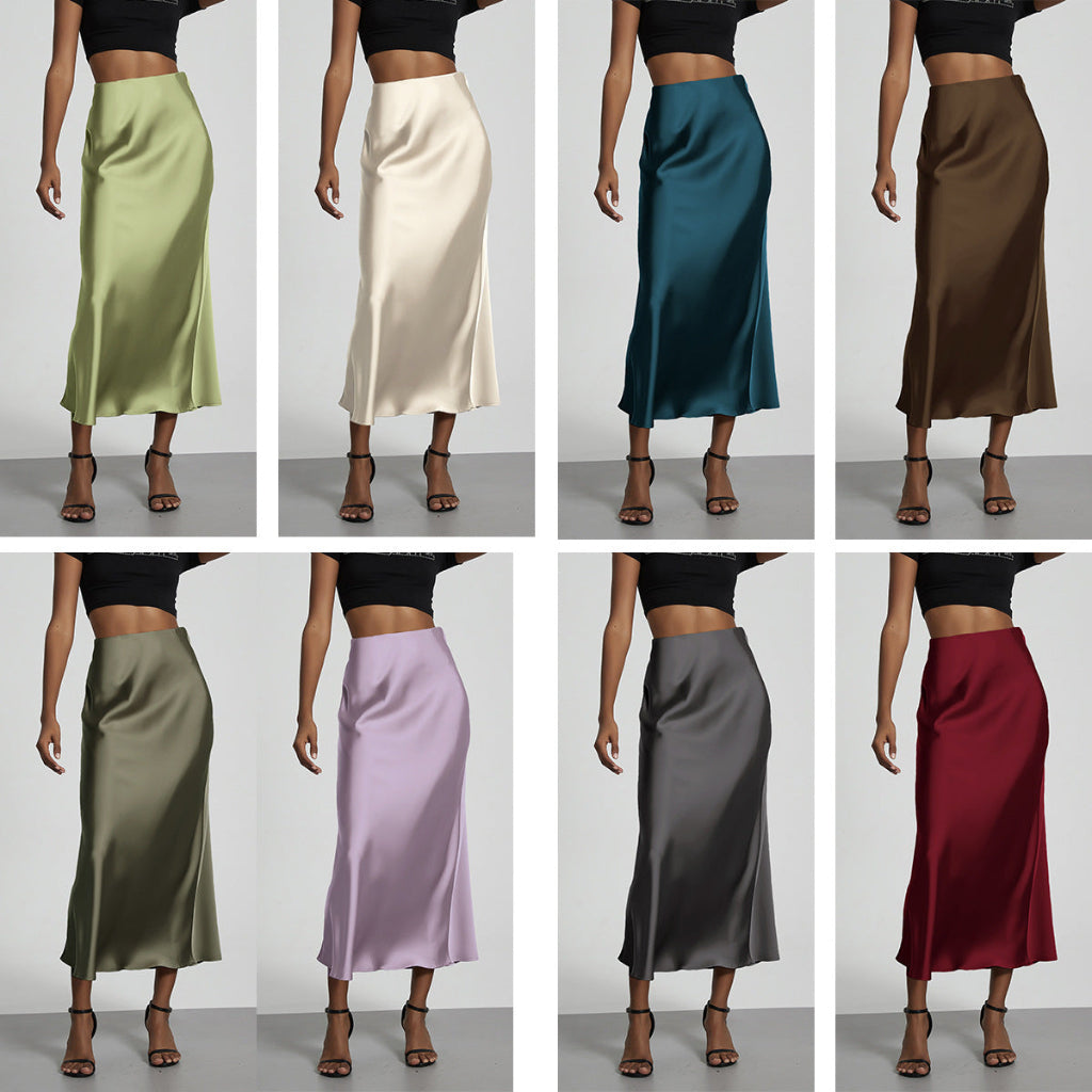 Dames Slim Fit Rok – Middellange Lengte, Geschikt voor Casual en Werkgebruik