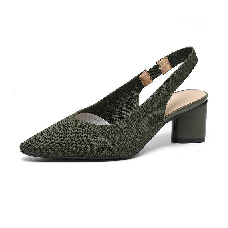 Slingback Hakken | Dames pumps met puntige neus en lage blokhak – elegant &amp; comfortabel