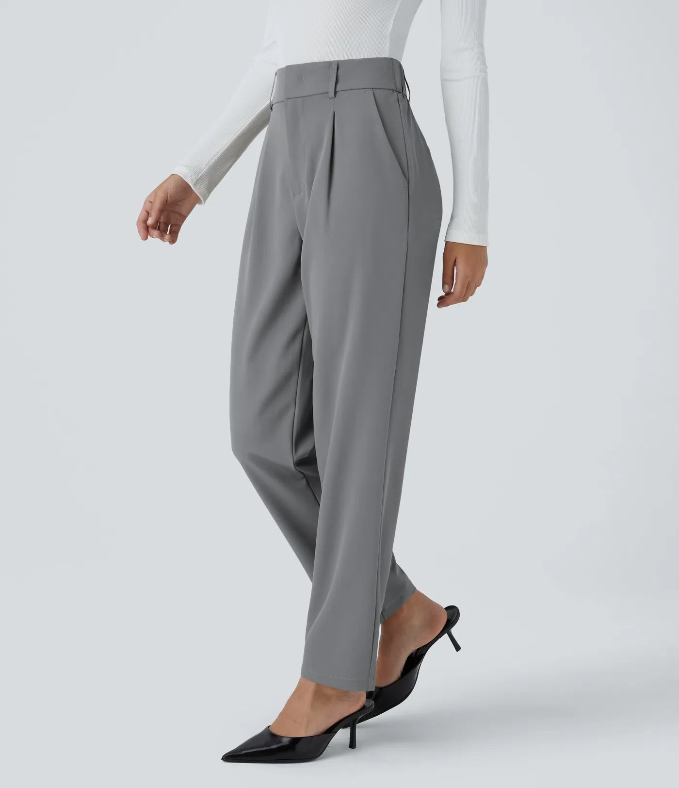 Hella Broek | Dames broek met hoge taille van zachte en elastische stof