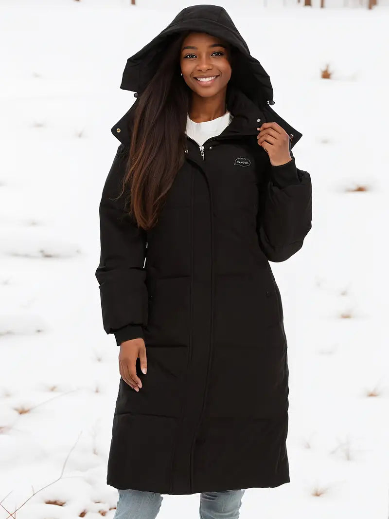 Lange Winterjas | Dames Winterjas met Capuchon en Gevoerd Isolerend Design