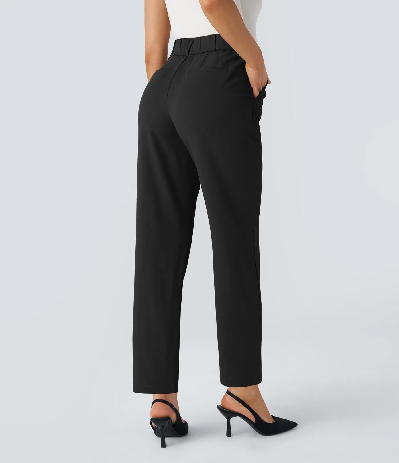 Hella Broek | Dames broek met hoge taille van zachte en elastische stof